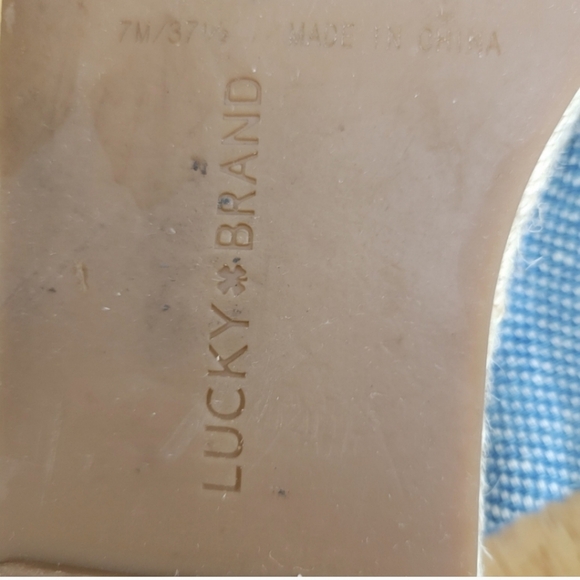 Lucky Brand Women's Grenly Twist Espadrilles Platform Slides Sandals size 7 - Picture 8 of 8